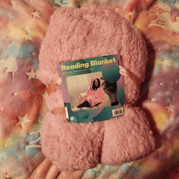 Other - Pink Wearable Blanket with Hood